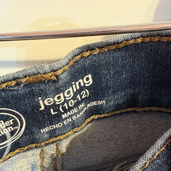 Kids Blue Jeans with Smiley Print - Picture 3 of 3